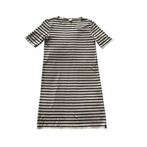 Kule The Tee Dress in Cream & Navy‎ Nautical Coastal Striped Wmn’s XS